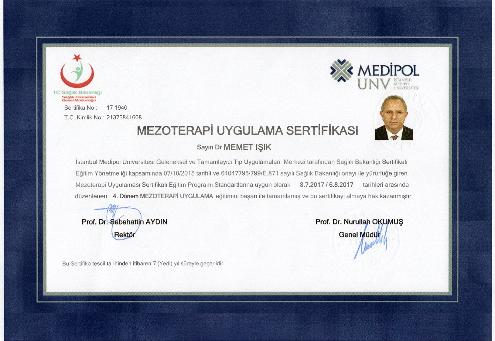Mesotherapy Certificate